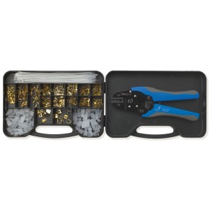 INSULATED QUICK-CONECTORS 0.5÷2.5 + SLEEVES + 531 CRIMPING TOOL