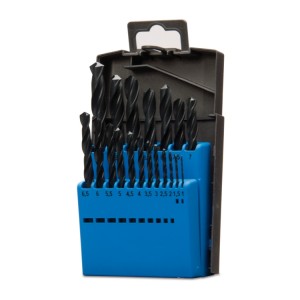 DRILL BITS · 19 PCS SET · HSS DIN 338 ROLLED TWIST