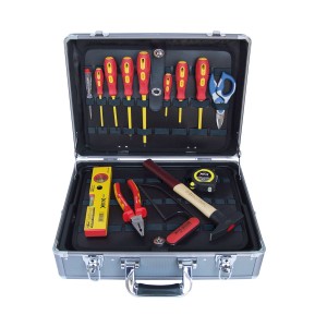 ALUMINIUM CASE + TOOL SET (14 PCS)