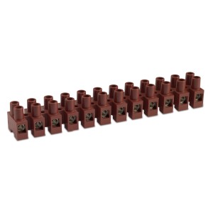 MULTIWAY TERMINAL BLOCKS · NYLON · FROM 1 TO 12 WAYS · M095 SERIES WITH FIBERGLASS AND WIRE PROTECTION