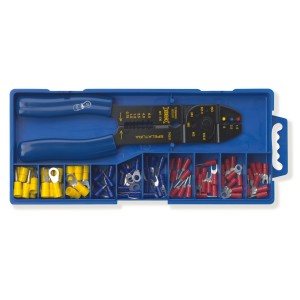 INSULATED COPPER TERMINAL LUGS 0.25÷6 + 536 CRIMPING TOOL