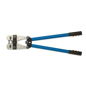 CRIMPING TOOL · WITH LONG HANDLES · FOR INSULATED DIN TERMINALS · 10÷120