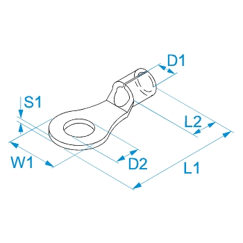 01643 - CAPICORDA OCCHIELLO 25MMQ F10 NON ISOLATO - BM SPA